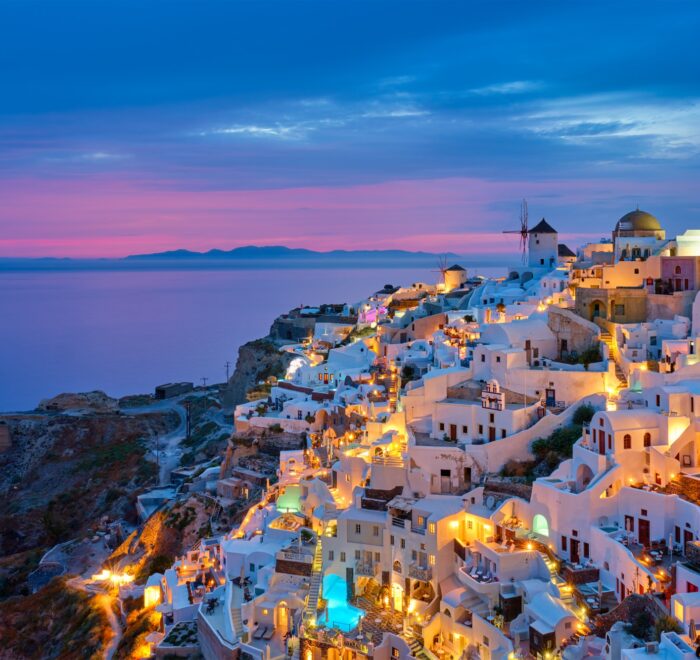 Famous greek tourist destination Oia, Greece